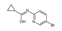 N-(5-bromo-2-pyridinyl)cyclopropanecarboxamide structure