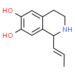 6,7-Isoquinolinediol, 1,2,3,4-tetrahydro-1-(1-propenyl)- (9CI) structure