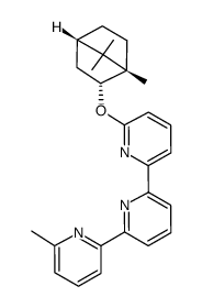 6-([(1S)-endo]-(-)-bornyloxy)-6''-methyl-2,2':6',2''-terpyridine Structure