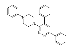 4,6-diphenyl-3-(4-phenylpiperazin-1-yl)pyridazine结构式