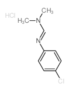 Methanimidamide,N'-(4-chlorophenyl)-N,N-dimethyl-, hydrochloride (1:1) Structure