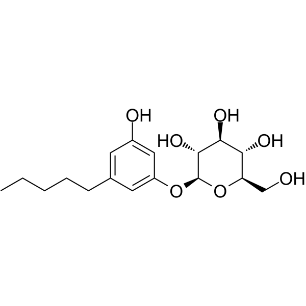 3-羟基-5-戊基苯基-β-D-吡喃葡萄糖甙图片