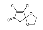 8,9-dichloro-1,4-dioxaspiro[4.4]non-8-en-7-one Structure