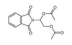 N-(1,2-diacetoxy-ethyl)-phthalimide结构式
