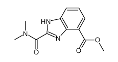 Methyl 2-(N,N-dimethylcarbamoyl)-1H-benzimidazole-4-carboxylate结构式