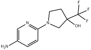 1-(5-aminopyridin-2-yl)-3-(trifluoromethyl)pyrrolidin-3-ol图片