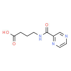 4-[(pyrazin-2-ylcarbonyl)amino]butanoic acid Structure