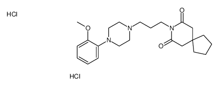 8-[3-[4-(2-methoxyphenyl)piperazin-1-yl]propyl]-8-azaspiro[4.5]decane-7,9-dione,dihydrochloride Structure