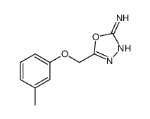 5-[(3-Methylphenoxy)methyl]-1,3,4-oxadiazol-2-amine结构式