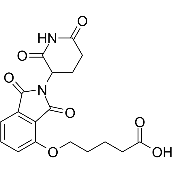 Thalidomide-O-C4-COOH结构式