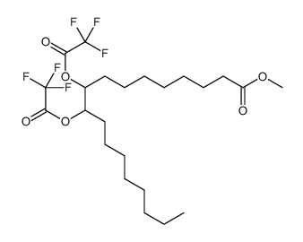 9,10-Bis(trifluoroacetyloxy)octadecanoic acid methyl ester结构式