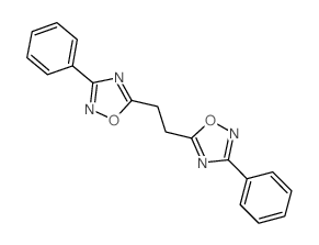 3-phenyl-5-[2-(3-phenyl-1,2,4-oxadiazol-5-yl)ethyl]-1,2,4-oxadiazole Structure