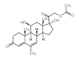 Pregna-4,6-diene-3,20-dione,21-(acetyloxy)-11,17-dihydroxy-6-methyl-, (11b)- (9CI) picture