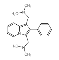 1,3-Indolizinedimethanamine,N1,N1,N3,N3-tetramethyl-2-phenyl-结构式