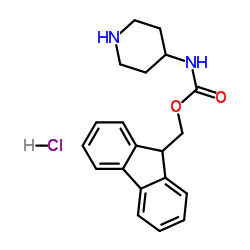 4-N-FMOC-AMINOPIPERIDINE HYDROCHLORIDE Structure