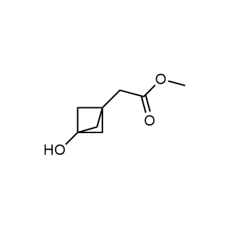 2-(3-羟基双环螺[1.1.1]戊-1-基)乙酸甲酯结构式