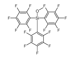 Methoxy[tris(pentafluorophenyl)]silane Structure