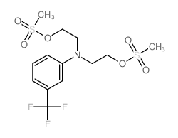Ethanol,2,2'-[[3-(trifluoromethyl)phenyl]imino]bis-, dimethanesulfonate (ester) (9CI)结构式