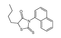 5-butyl-3-naphthalen-1-yl-2-sulfanylidene-1,3-thiazolidin-4-one Structure