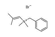 Dimethyl-(2-methyl-propenyl)-benzyl-ammoniumbromid Structure