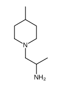 1-METHYL-2-(4-METHYL-PIPERIDIN-1-YL)-ETHYLAMINE Structure