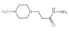 3-(4-甲基哌嗪-1-基)丙酸酰肼结构式