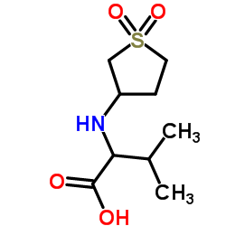 2-(1,1-DIOXO-TETRAHYDRO-1LAMBDA6-THIOPHEN-3-YL-AMINO)-3-METHYLBUTYRIC ACID结构式