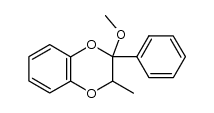 2-methoxy-3-methyl-2-phenyl-2,3-dihydrobenzo[b][1,4]dioxine结构式