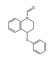 1-formyl-1,2,3,4-tetrahydro-4-phenylthioquinoline结构式
