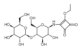 lactose-squaric acid conjugate Structure