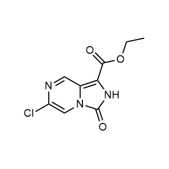 6-氯-3-氧代-2,3-二氢咪唑并[1,5-a]吡嗪-1-甲酸乙酯结构式