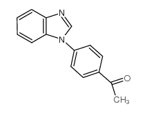 1-[4-(1H-苯并咪唑-1-基)苯基]乙酮结构式