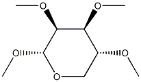 Methyl 2-O,3-O,4-O-trimethyl-α-D-lyxopyranoside structure