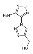 (1-(4-amino-1,2,5-oxadiazol-3-yl)-1H-1,2,3-triazol-4-yl)methanol结构式