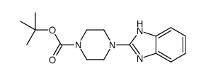 4-(1H-BENZOIMIDAZOL-2-YL)-PIPERAZINE-1-CARBOXYLIC ACID TERT-BUTYL ESTER结构式