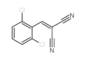 Propanedinitrile,2-[(2,6-dichlorophenyl)methylene]- Structure