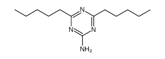 2-amino-4,6-dipentyl-sym-triazine结构式