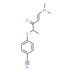 4-([4-(DIMETHYLAMINO)-1-METHYL-2-OXO-3-BUTENYL]OXY)BENZENECARBONITRILE结构式