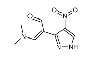 3-(dimethylamino)-2-(4-nitro-1H-pyrazol-5-yl)prop-2-enal Structure