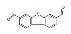9-methylcarbazole-2,7-dicarbaldehyde结构式