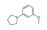 PYRROLIDINE, 1-(3-METHOXYPHENYL)- Structure