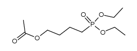 diethyl 4-acetoxy-n-butylphosphonate Structure