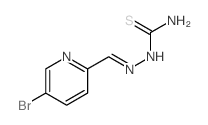 [(5-bromopyridin-2-yl)methylideneamino]thiourea结构式