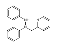 1,2-diphenyl-1-(pyridin-2-ylmethyl)hydrazine Structure