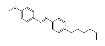 (4-hexylphenyl)-(4-methoxyphenyl)diazene结构式