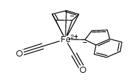 dicarbonyl(η(5)-cyclopentadienyl)(η(1)-indenyl)iron结构式