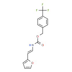 4-(TRIFLUOROMETHYL)BENZYL N-[2-(2-FURYL)VINYL]CARBAMATE structure