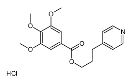3-pyridin-4-ylpropyl 3,4,5-trimethoxybenzoate,hydrochloride结构式