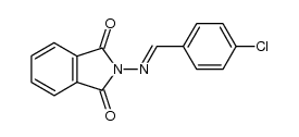 N-(p-chlorobenzylideneamino)phthalimide结构式