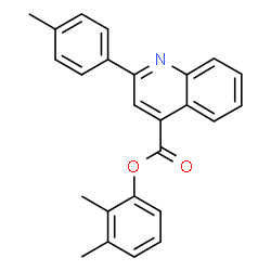 2,3-dimethylphenyl 2-(4-methylphenyl)-4-quinolinecarboxylate结构式
